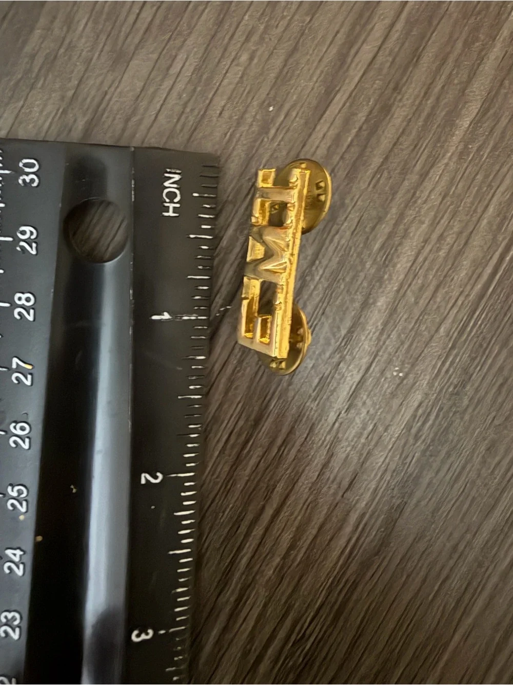 EMT Lettered Lapel Pin - Gold